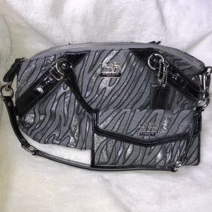 Coach purse with matching wallet